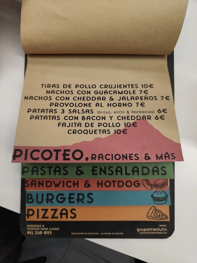 Menu_Cervecería Medulio_As Pontes de García Rodríguez_image_3