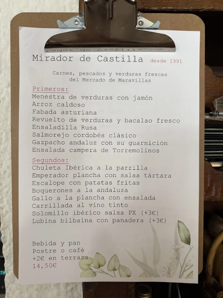 Menu_Restaurante Mirador de Castilla_Puerto Castilla_image_4