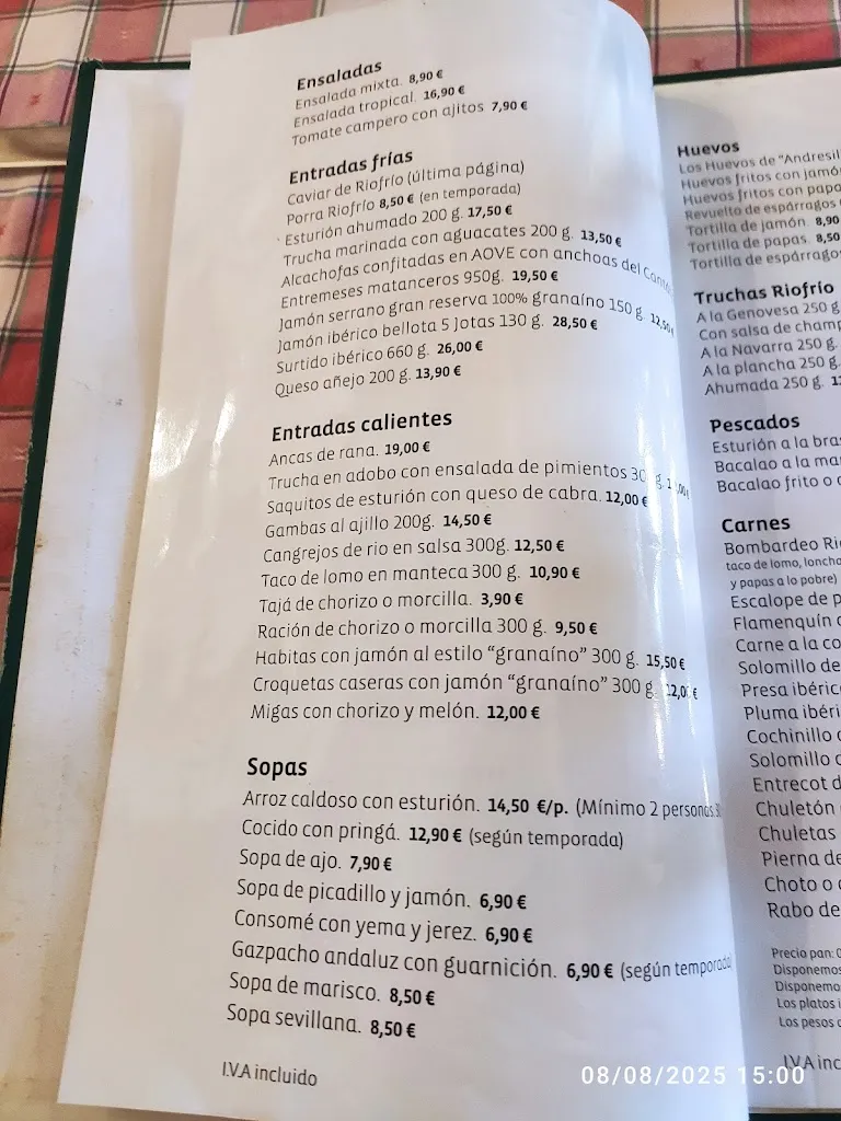 Menu_Mesón Riofrío_Riofrío_image_3