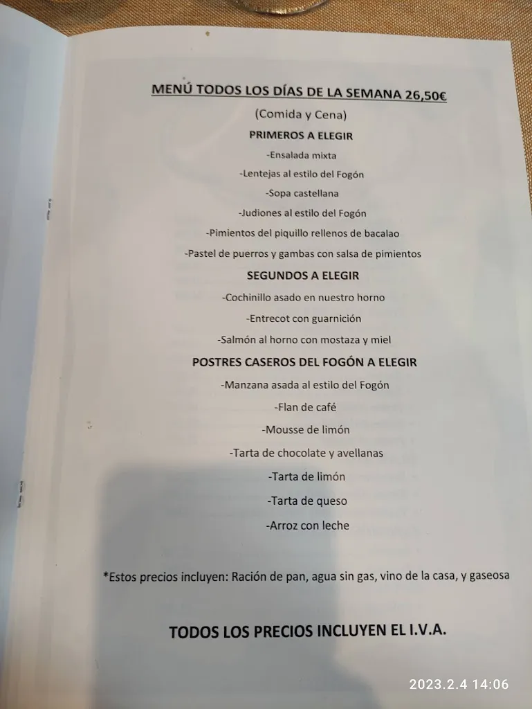 Menu_EL FOGON DE VALENTINA_Riofrío_image_3