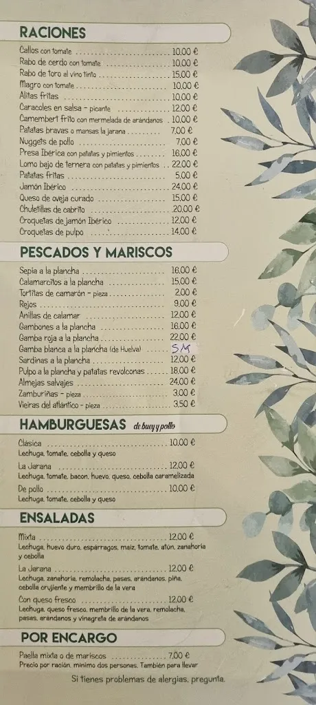 Menu_Restaurante La Jarana _Navalmoral_image_2
