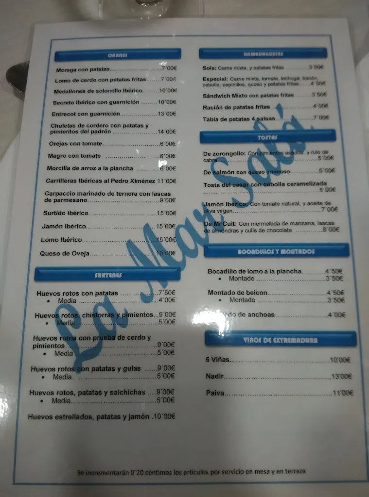 Menu_La Mar Sala Navalmoral S.L._Navalmoral_image_2