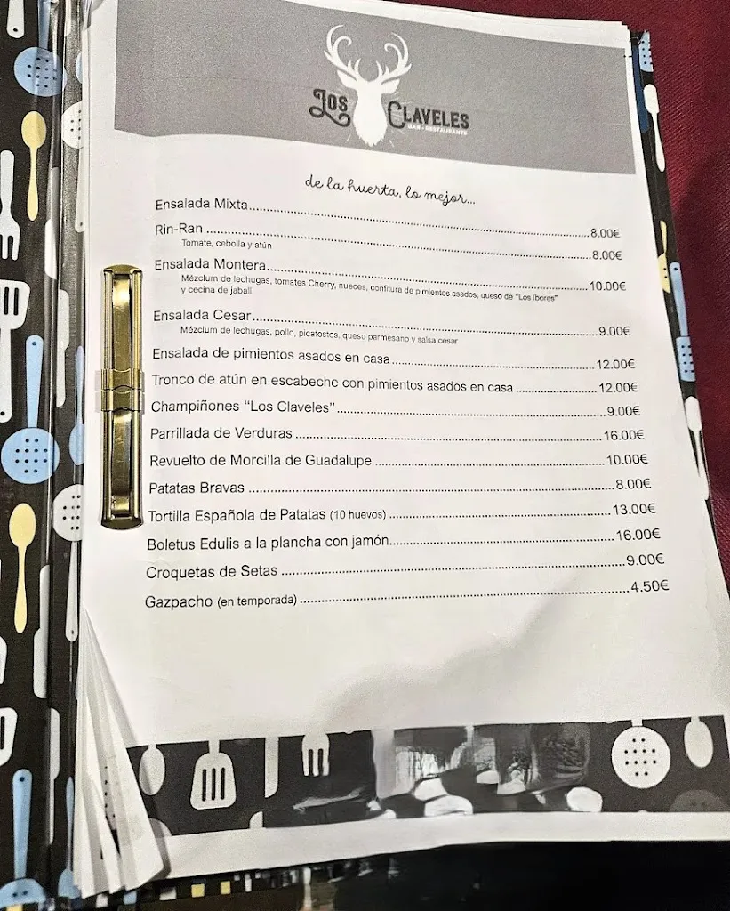 Menü_Bar restaurante Los Claveles_Navalmoral_Bild_1