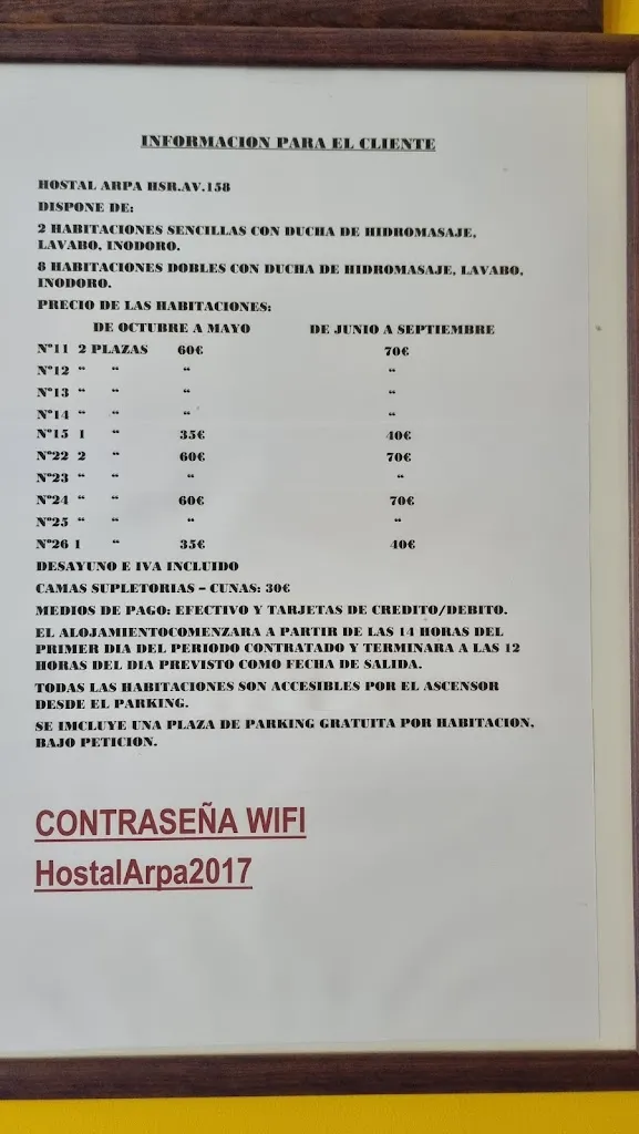 Menu_HOSTAL ARPA/RESTARANTE CLAUDIA/BAR_Navalmoral_image_1