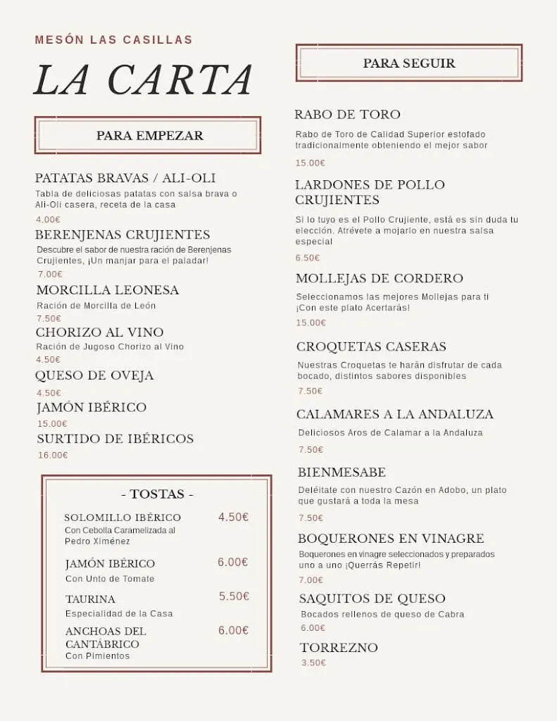 Menu_Meson bar las casillas_Navalmoral_image_1