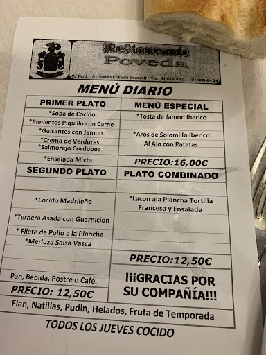 Marco Antonio Rodriguez_Restaurante Hermanos Poveda S.L._Poveda_review