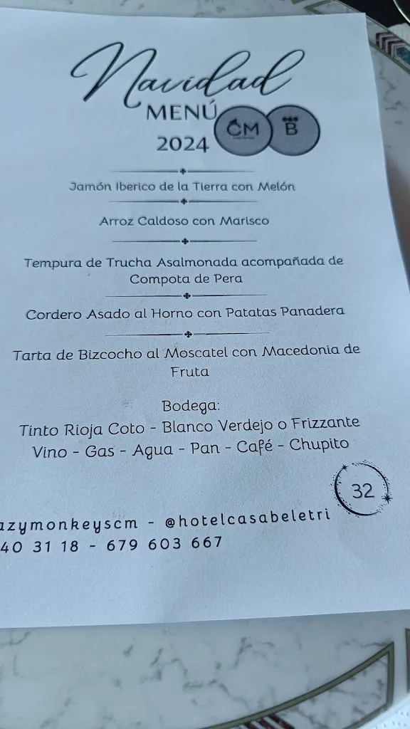 Menu_Restaurante Casa Beletri - Crazy Monkeys_San Bartolomé de Béjar_image_1