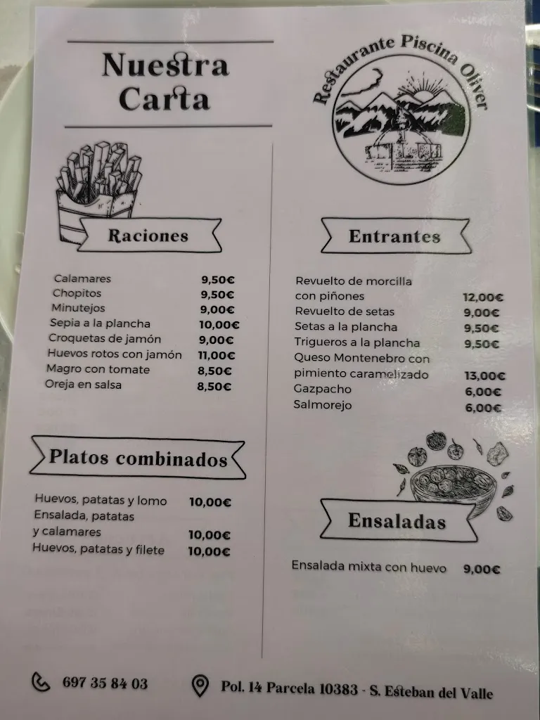 Menu_Restaurante Piscina Oliver_San Esteban de Zapardiel_image_3