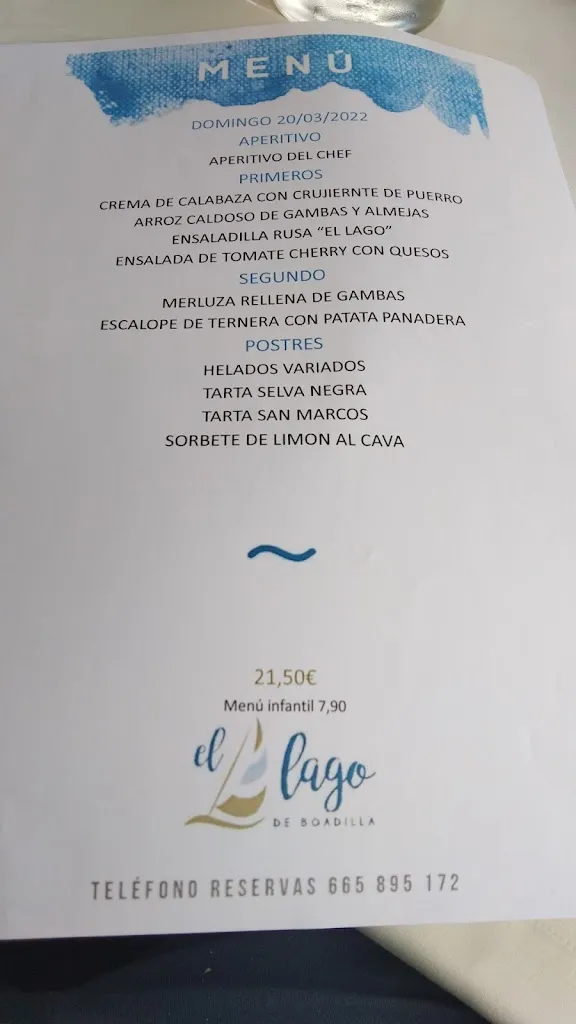 Menu_Restaurante El Lago de Boadilla_San Juan del Olmo_immagine_2