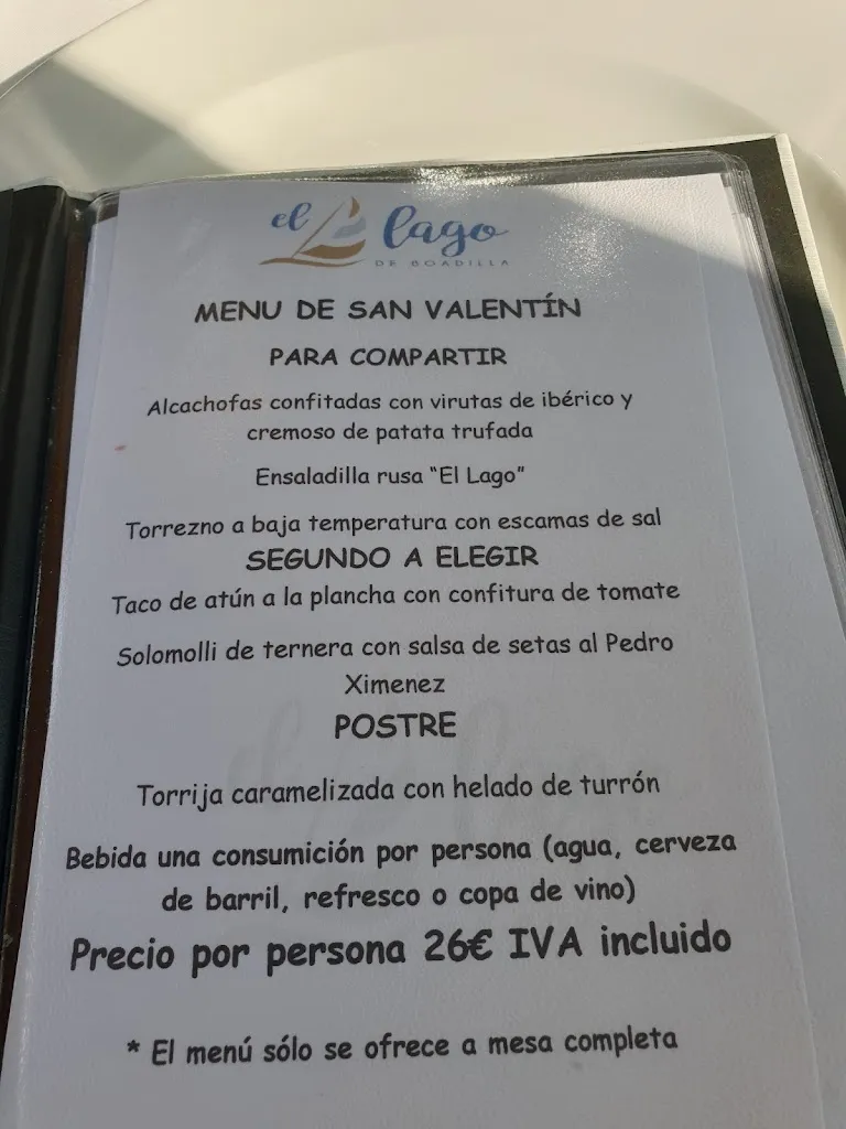 Menu_Restaurante El Lago de Boadilla_San Juan del Olmo_immagine_3