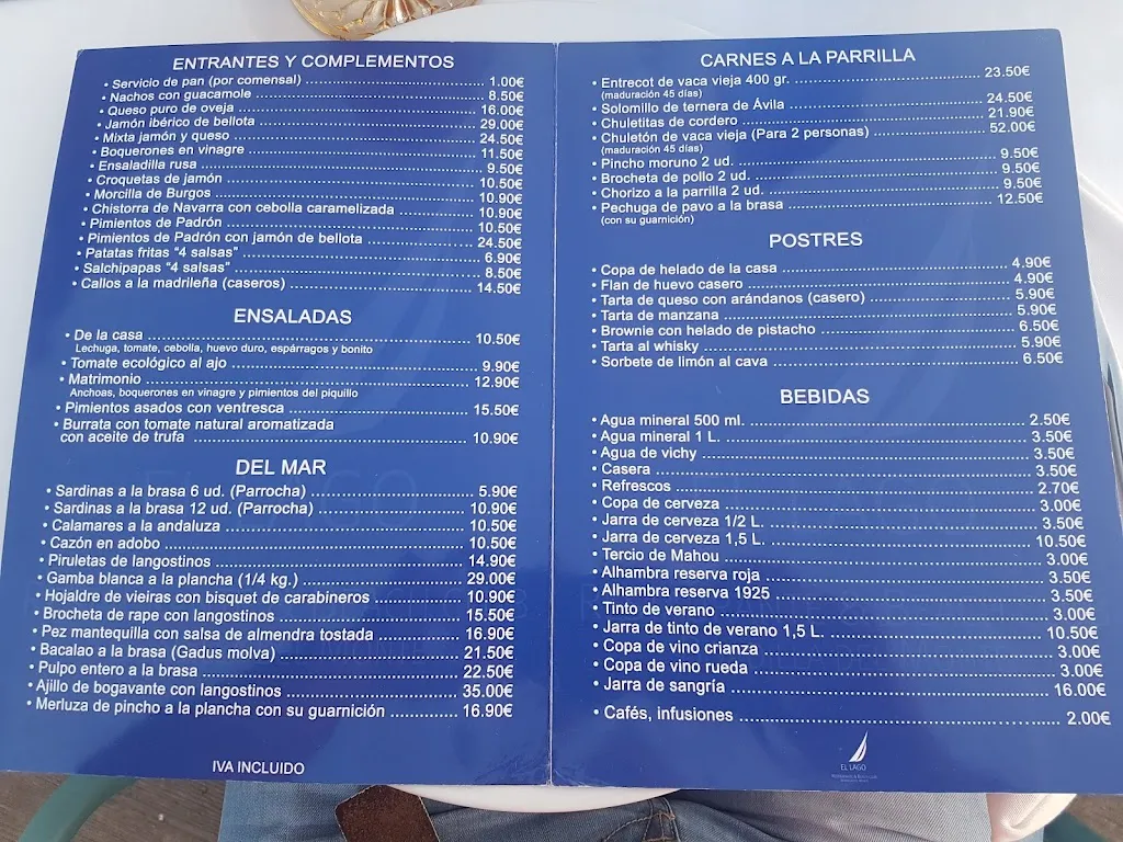 Menu_Restaurante El Lago de Boadilla_San Juan del Olmo_immagine_4