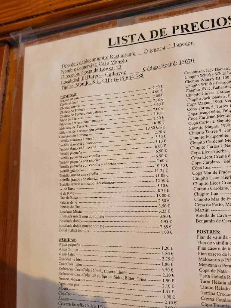 Menu_Casa Manolo Restaurant_Culleredo_image_2