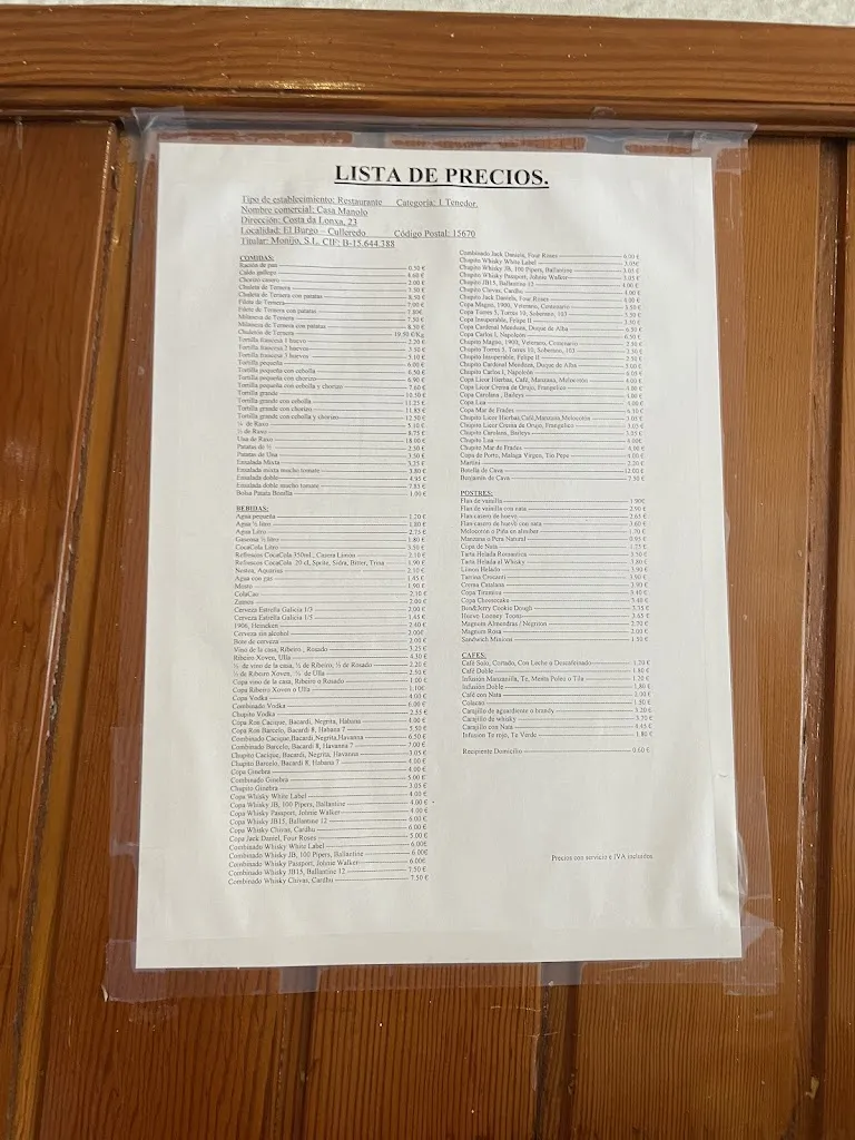 Menu_Casa Manolo Restaurant_Culleredo_image_3