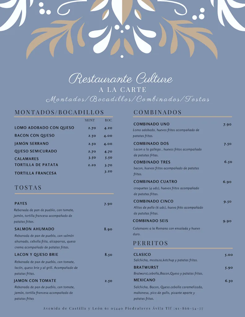 Menu_Restaurant Cafe Culture_Piedralaves_image_4