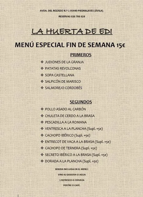 Menu_Restaurante Cervecería La Huerta de Edi_Piedralaves_image_1