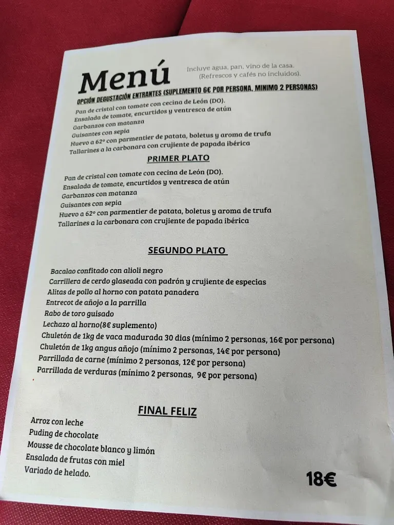 Menu_Posada Quinta San José_Piedralaves_image_2