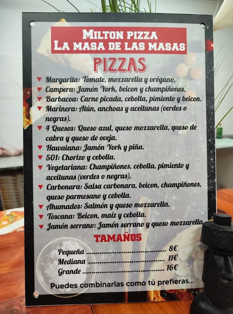 Menu_Milton pizza de piedralaves_Piedralaves_image_2