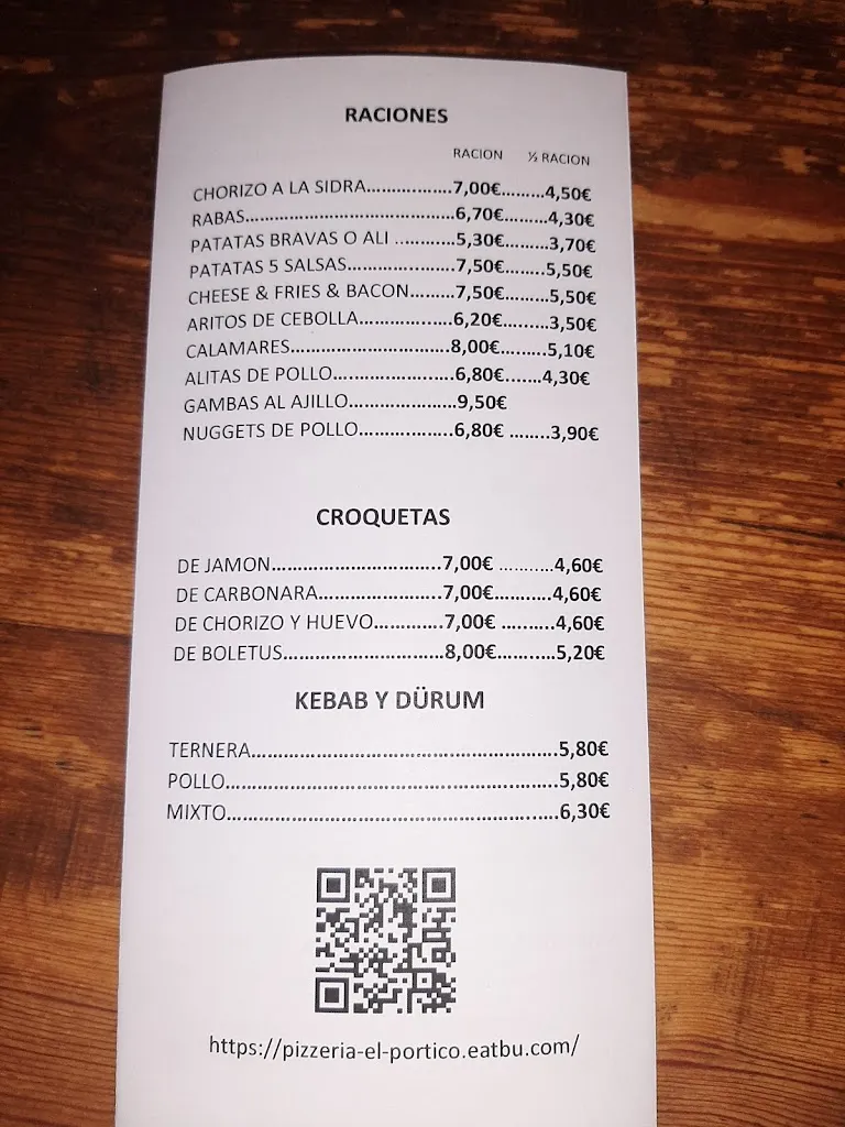 Menu_PIZZERIA EL PORTICO_Piedralaves_image_2