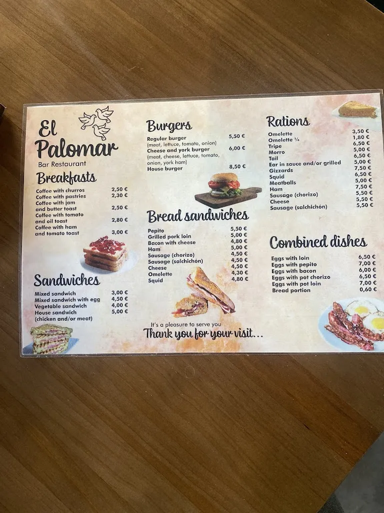 Menu_EL PALOMAR_San Pedro del Arroyo_image_1