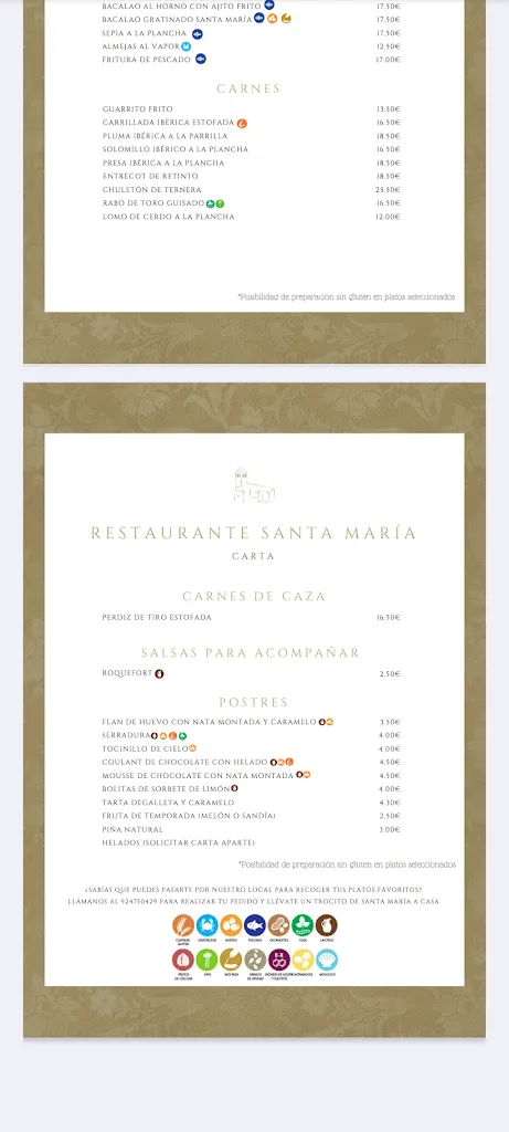 Menu_Restaurante Santa Maria_Santa María de los Caballeros_image_1