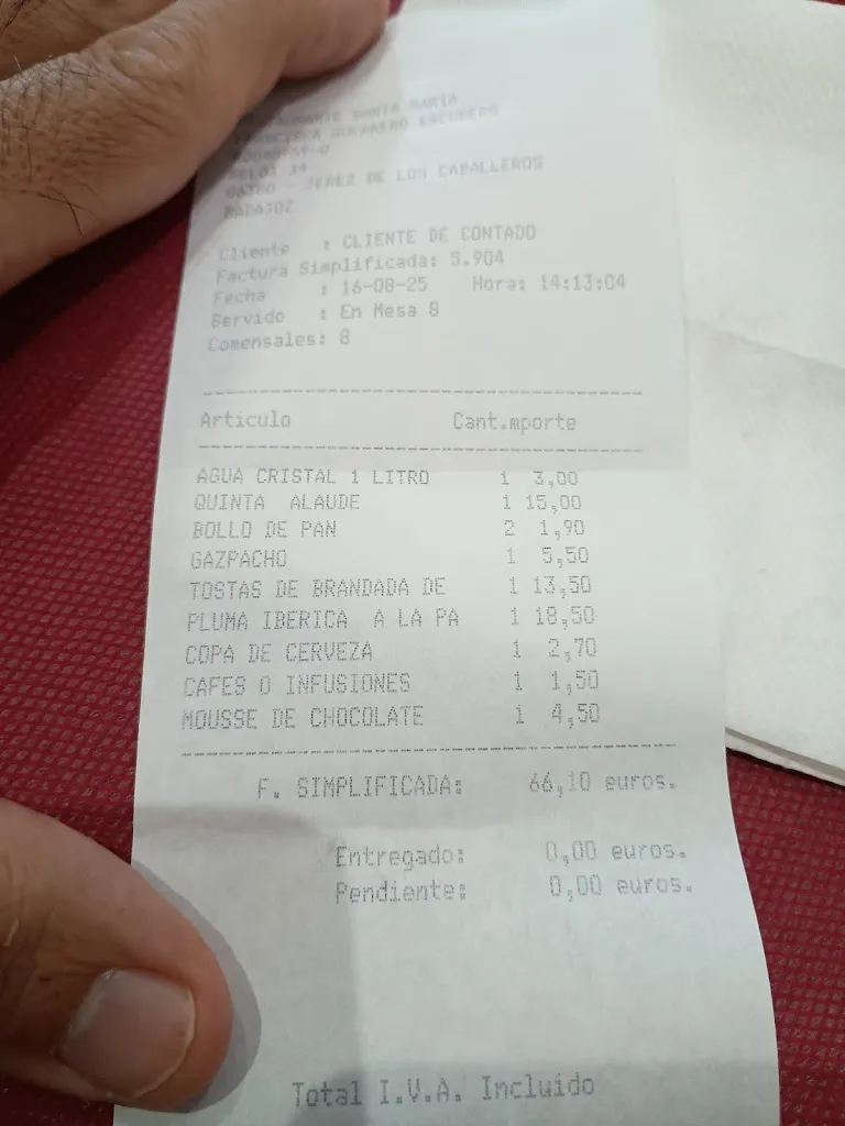 BERNARDOGR3CO SUR_Restaurante Santa Maria_Santa María de los Caballeros_review