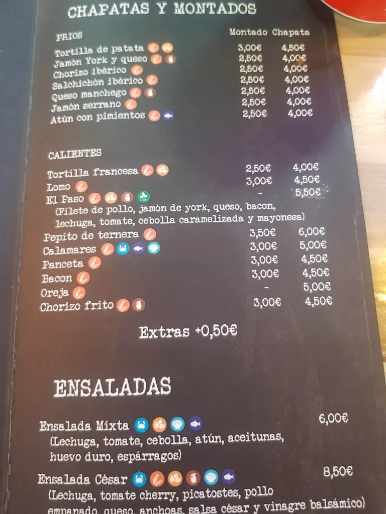 Menu_Bar El Paso_San Martín de la Vega del Alberche_image_3