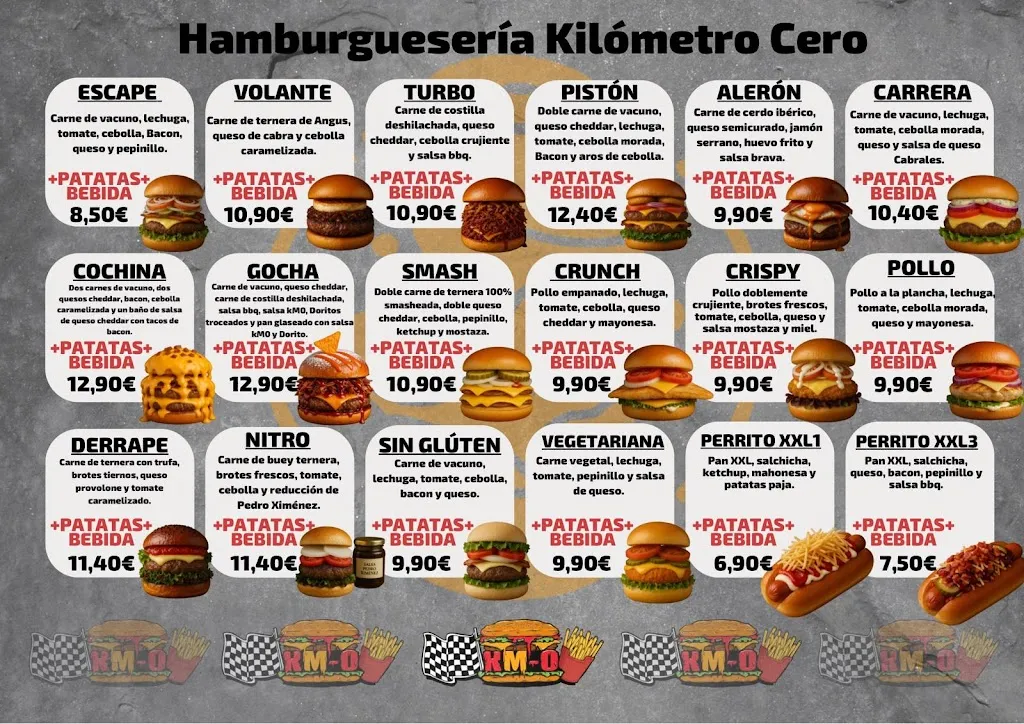 Menu_Hamburguesería Kilómetro cero_San Martín de la Vega del Alberche_immagine_1