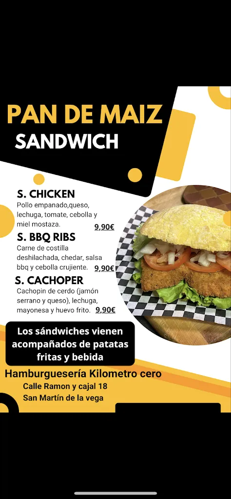 Menu_Hamburguesería Kilómetro cero_San Martín de la Vega del Alberche_immagine_3