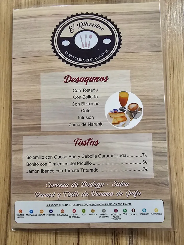 Menu_El Ribeiriño Cervecería - Restaurante_San Martín de la Vega del Alberche_image_3