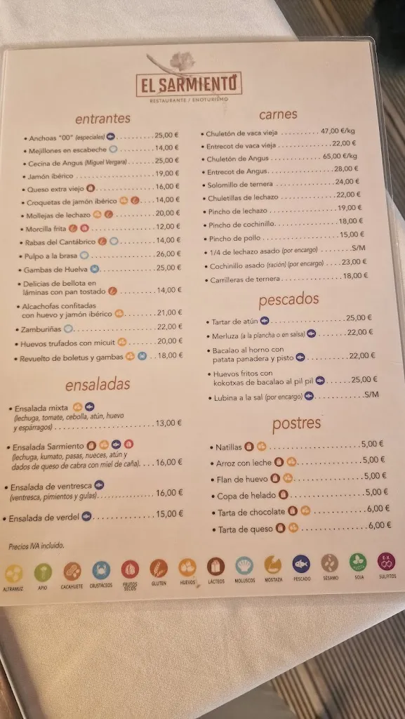 Menu_Restaurante el Sarmiento Serrada_Serrada La_immagine_1