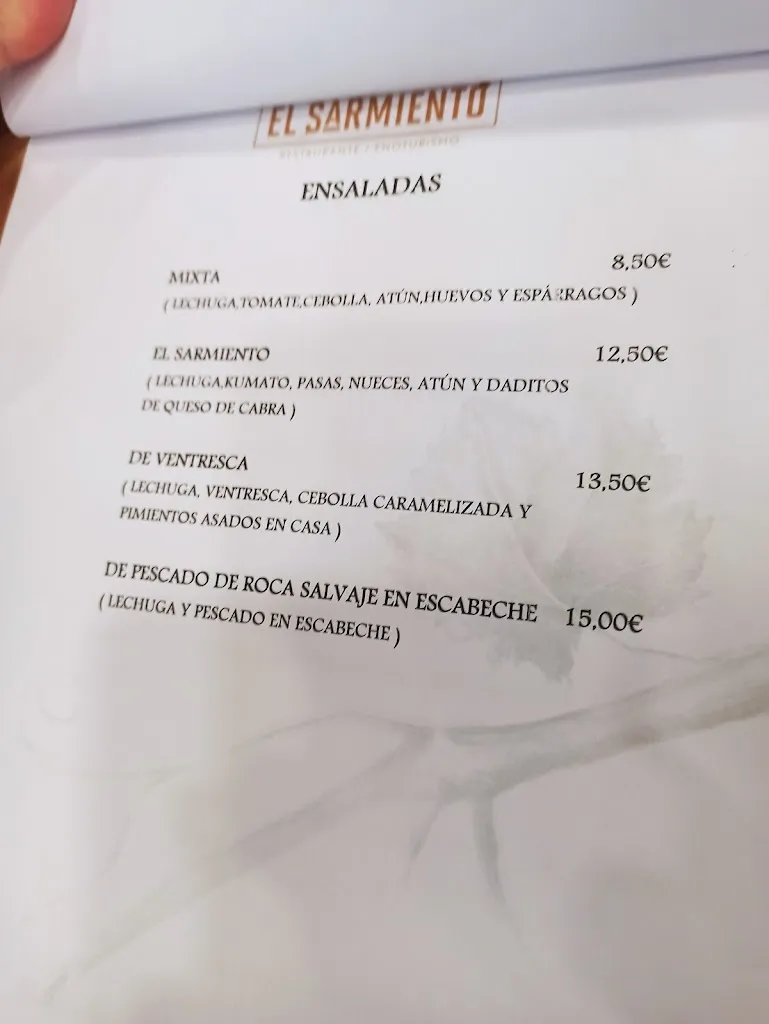 Menu_Restaurante el Sarmiento Serrada_Serrada La_immagine_3