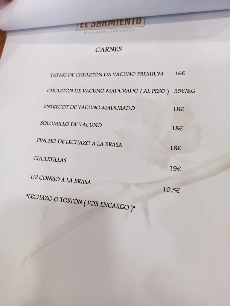 Menu_Restaurante el Sarmiento Serrada_Serrada La_immagine_4