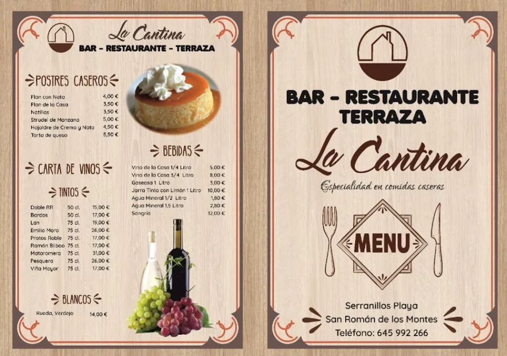 Menu_Restaurante terraza 