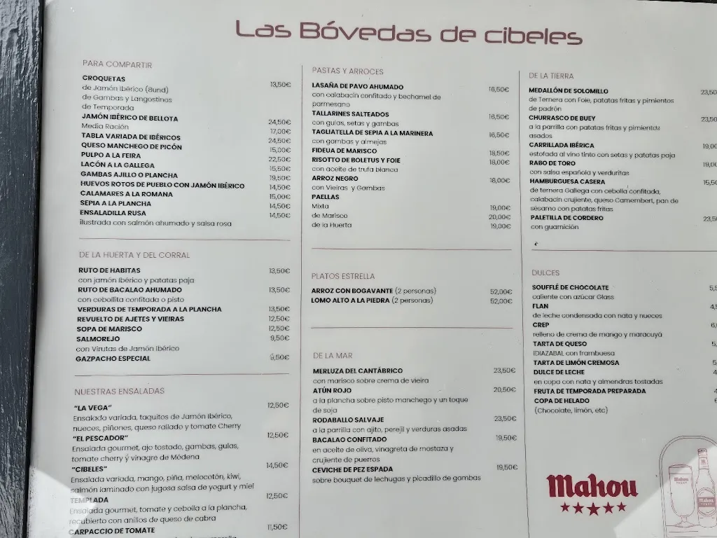 Menu_Las Bóvedas de Cibeles_Velayos_image_2