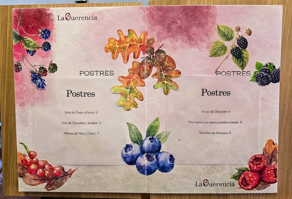 Menü_La Querencia_Villanueva de Ávila_Bild_4