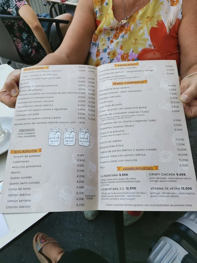 Menu_Bar Cafetería La Montaña_Vadillo de la Sierra_image_2