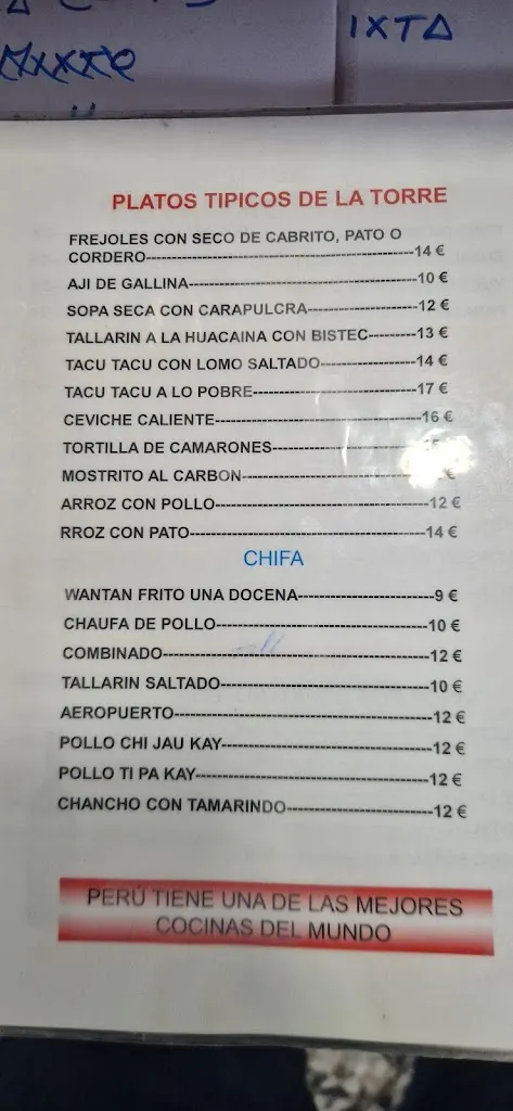 Menu_RESTAURANTE PERUANO 