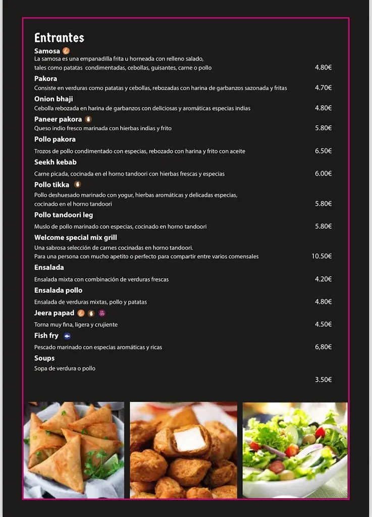 Menu_Indian restaurant_Culleredo_immagine_4