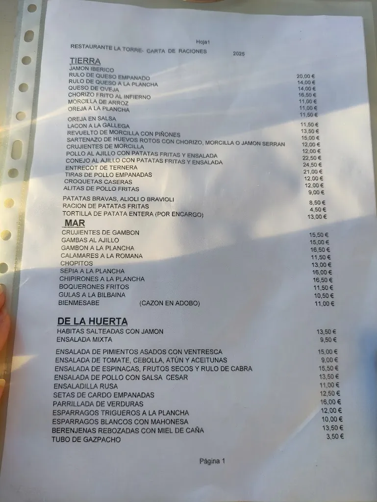 vll pam87_Restaurante La Torre_Torre La_recensione