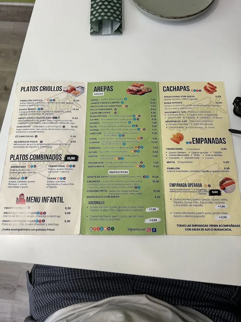 Menu_Chemex Venezuelan Food_Culleredo_image_1