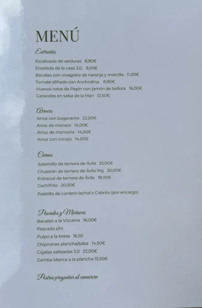 Menu_BAR EMILIANO 3.0_Villarejo del Valle_image_1