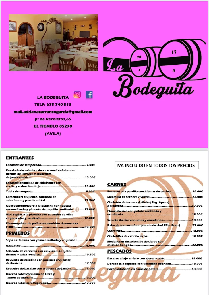 Menu_La Bodeguita_Tiemblo El_image_2