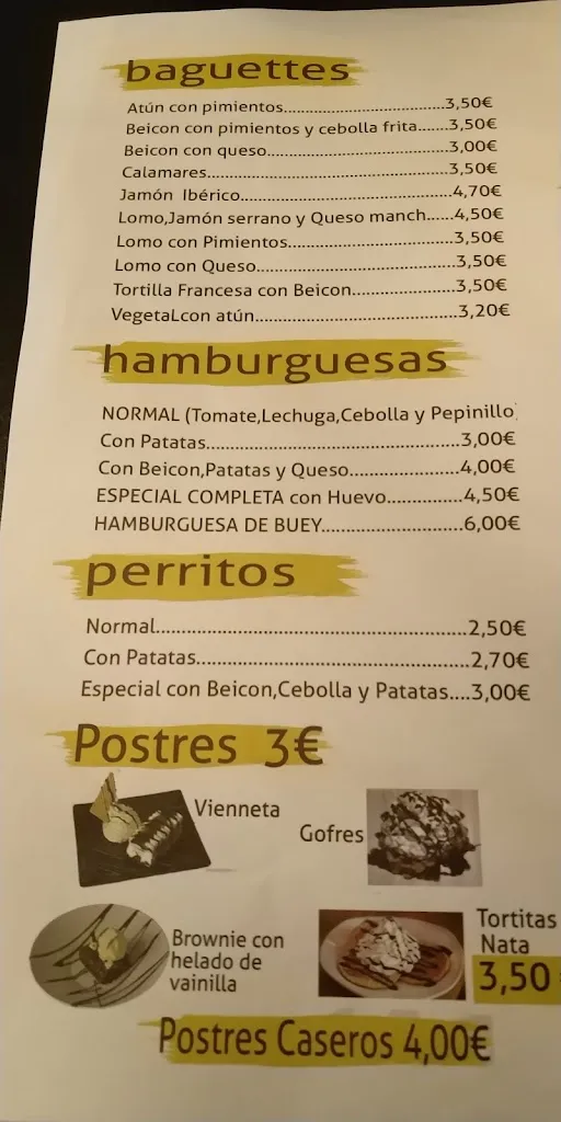 Menu_Café-Bar La Galería_Tiemblo El_image_2