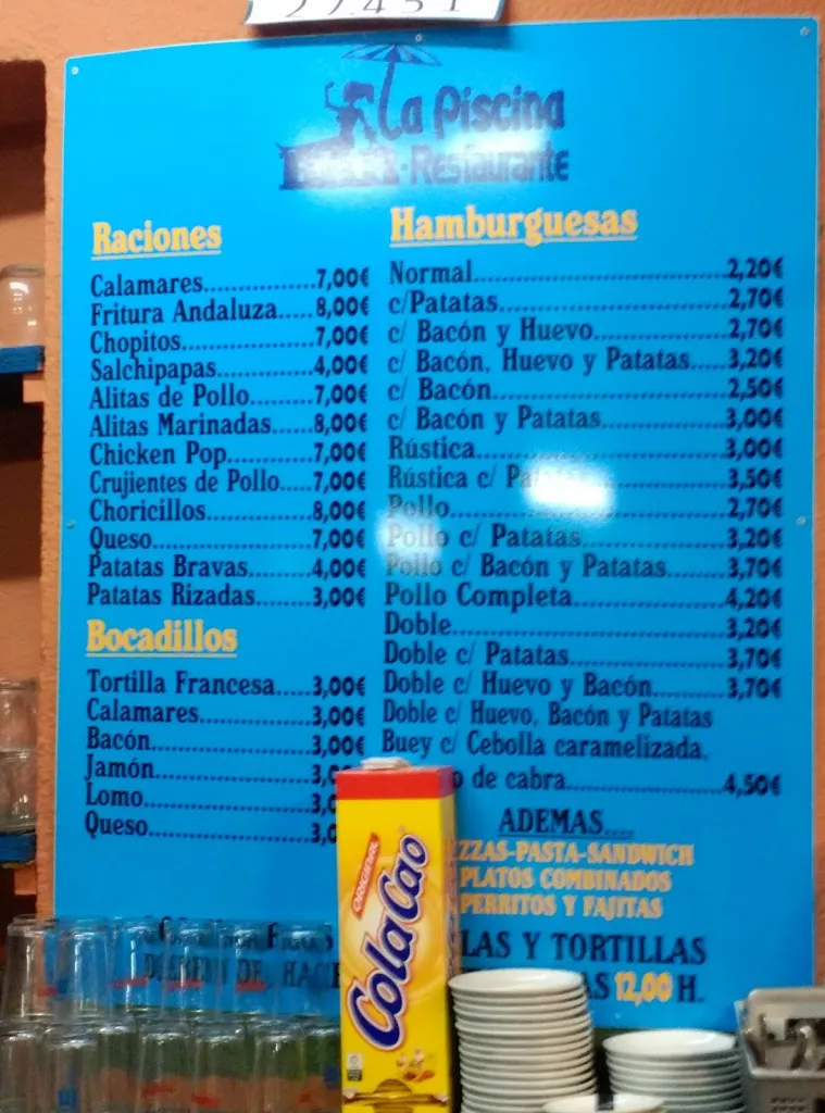 Menu_BAR - RESTAURANTE 