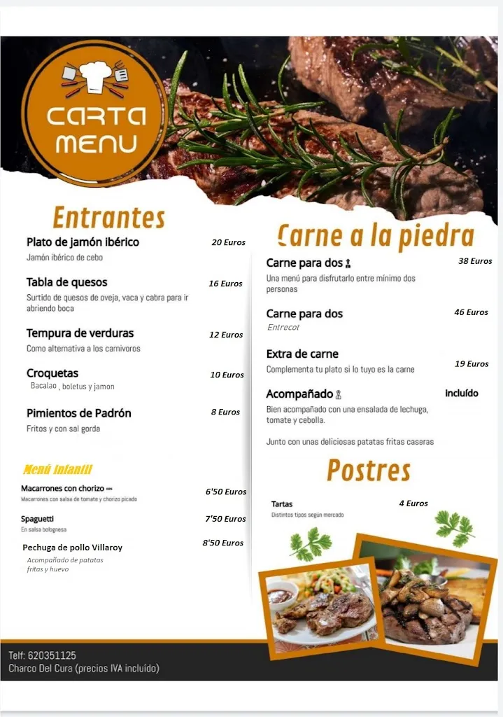 Menü_Restaurante El Balcón del Valle_Tiemblo El_Bild_1