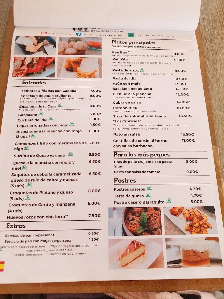 Menu_Los Cipreses de La Casa Inglesa_Villaflor_image_1