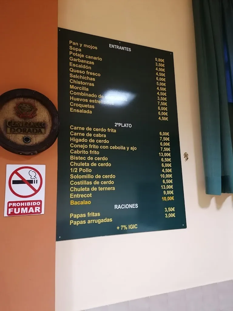 Menu_Bar Restaurante Hermano Pedro_Villaflor_image_3