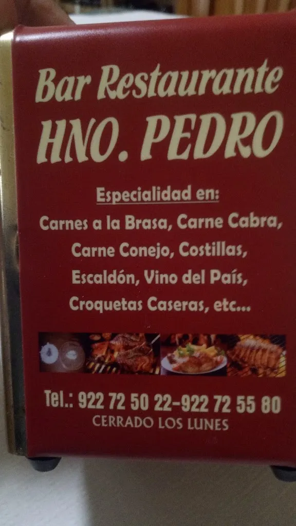 Menu_Bar Restaurante Hermano Pedro_Villaflor_image_4