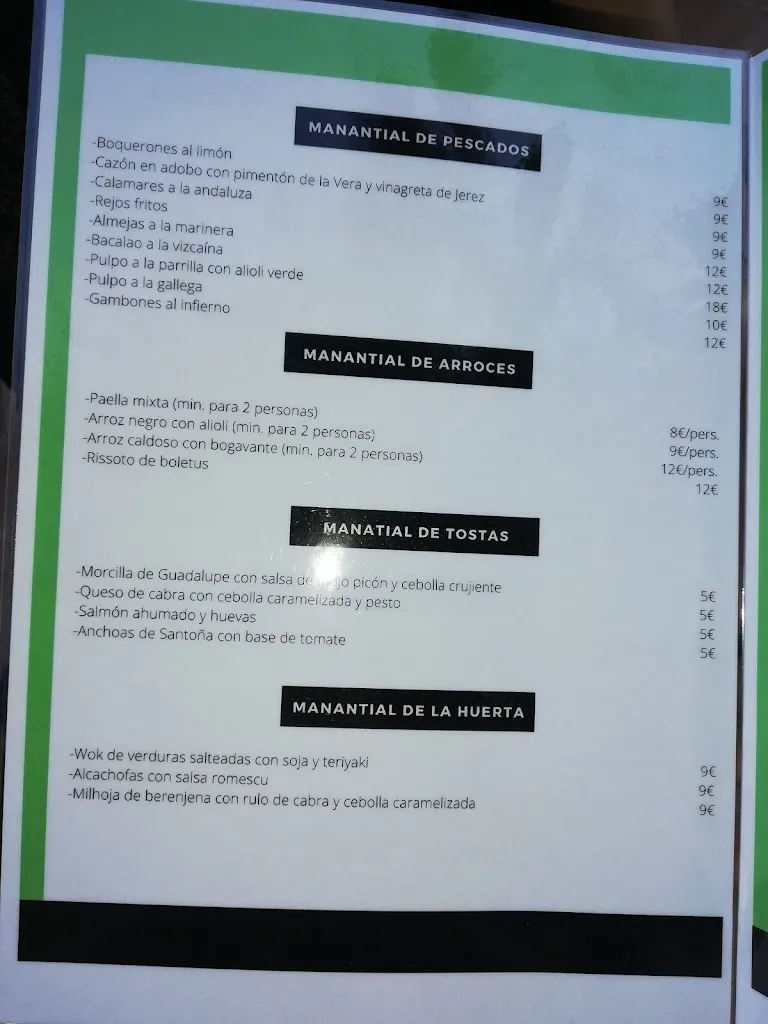 Menu_Bar-Restaurante El Manantial_Alange_image_4