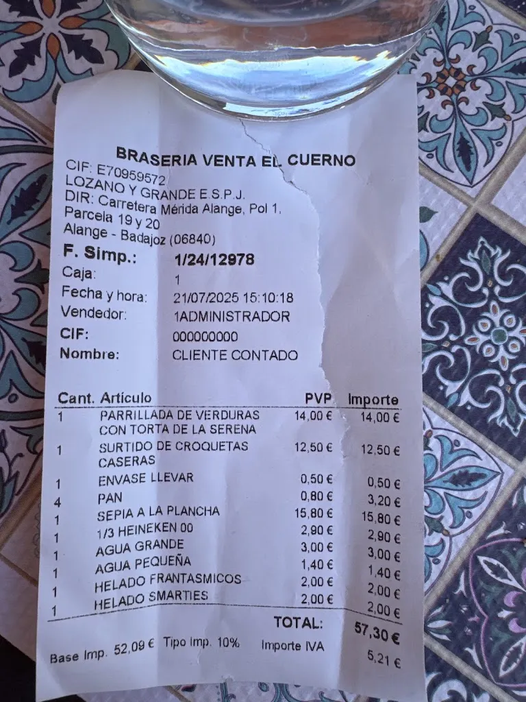 Gloria Amazares_Brasería Venta El Cuerno_Alange_review